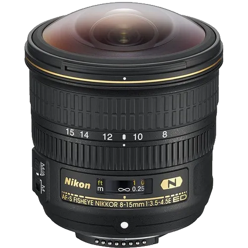 Установка подвеса Nikon 8-15mm f/3.5-4.5E ED AF-S Fisheye Nikkor